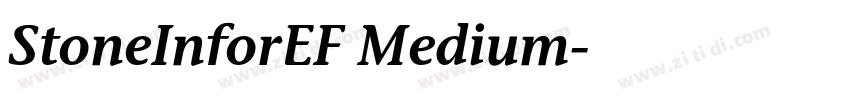 StoneInforEF Medium字体转换